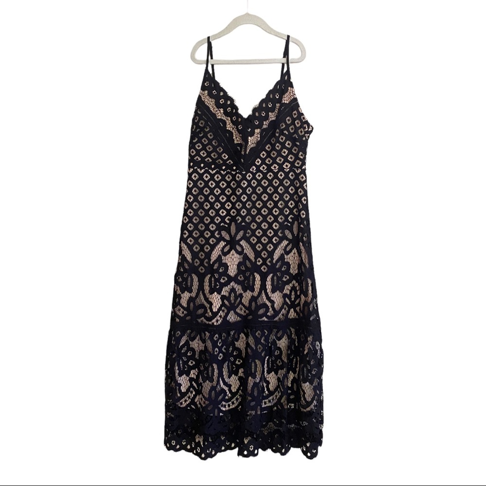 Lush Black Lace Slip Dress | NWT
